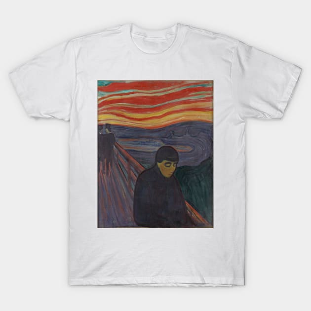 Despair by Edvard Munch T-Shirt by POD Artists